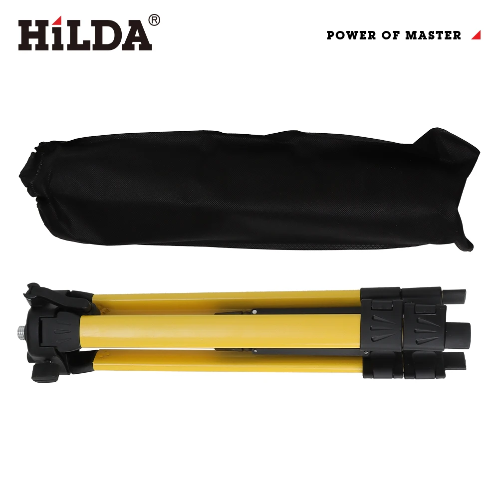 HILDA 1.2M 5/8 بوصة ارتفاع قابل للتعديل سميكة Ferroalloy ترايبود مستوى الليزر قاعدة حامل للتسوية الذاتية #5