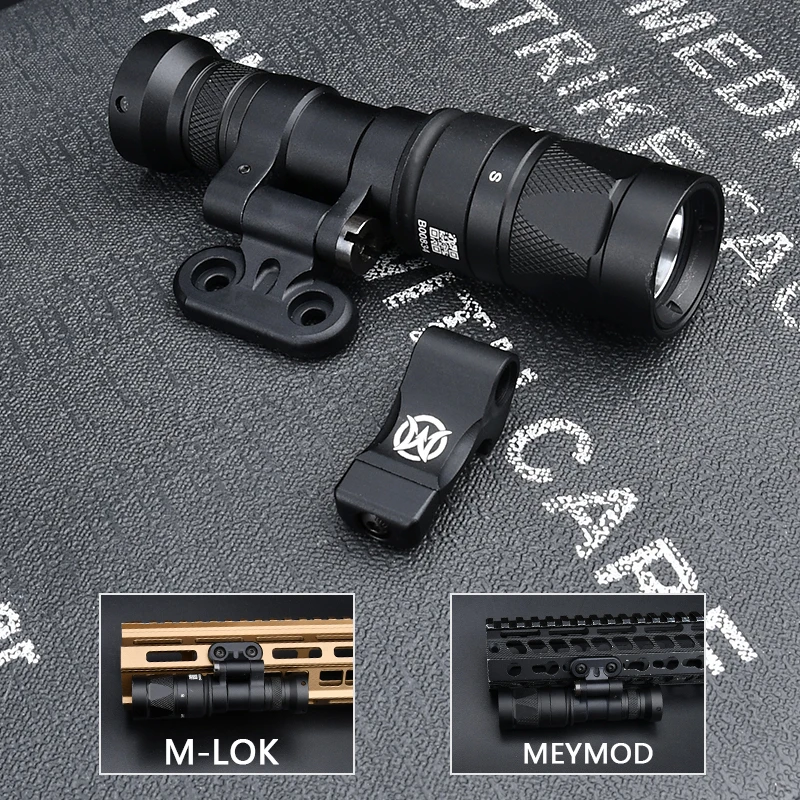 Surefir M340W Scout Light M300 Strobe Weapon Tactical Flashlight Hunting Airsoft Weapon Torch with MLOK Mount AR15 Rifle Hunting