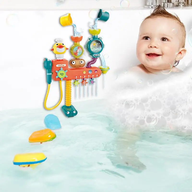 Pipes Bath Time Toys Bath Time Toys Bathtub Toy Educational Toys With Pipes & Valves Toddler Sensory Toys Shower Toys