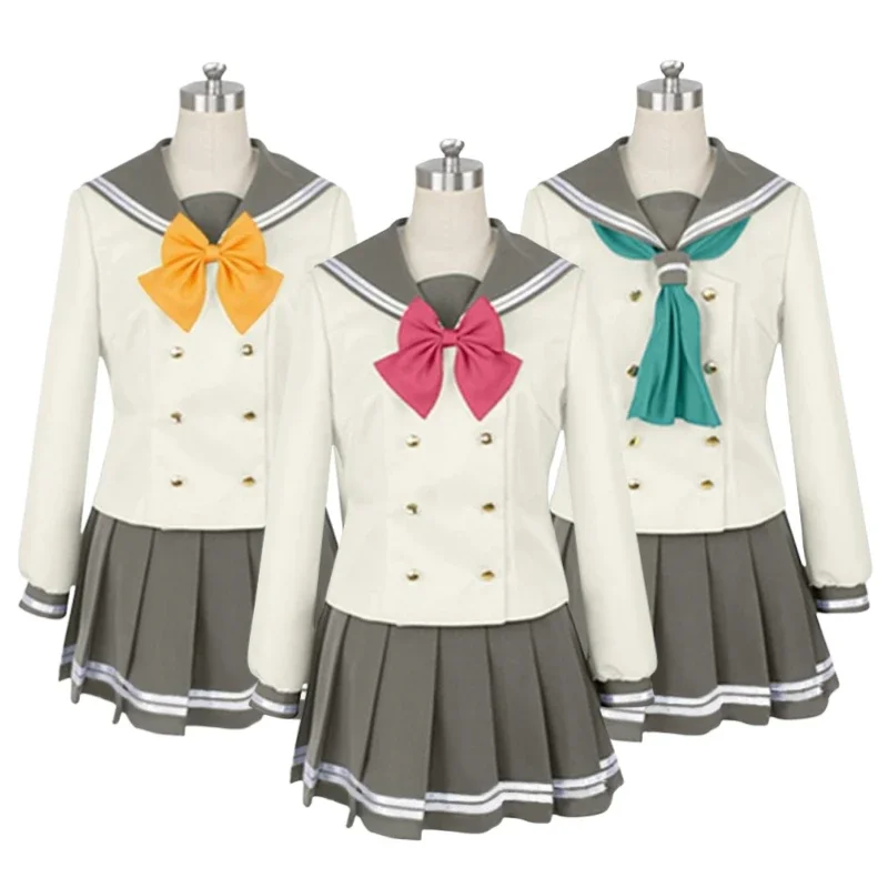 Anime Takami Chika Watanabe You Tsushima Yoshiko Ruby Dia Kurosawa Sakurauchi Riko Lovelive Sunshine Aqours Cosplay Costume Suit