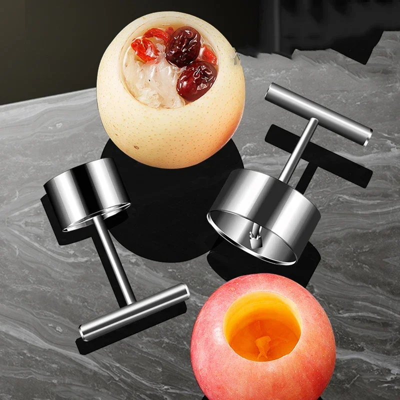 Fruit Core Digger Apple Pear Core Coring Cutter Stainless Steel Fruit Core Pitter Remover Separator for Kitchen Accessories - view 2