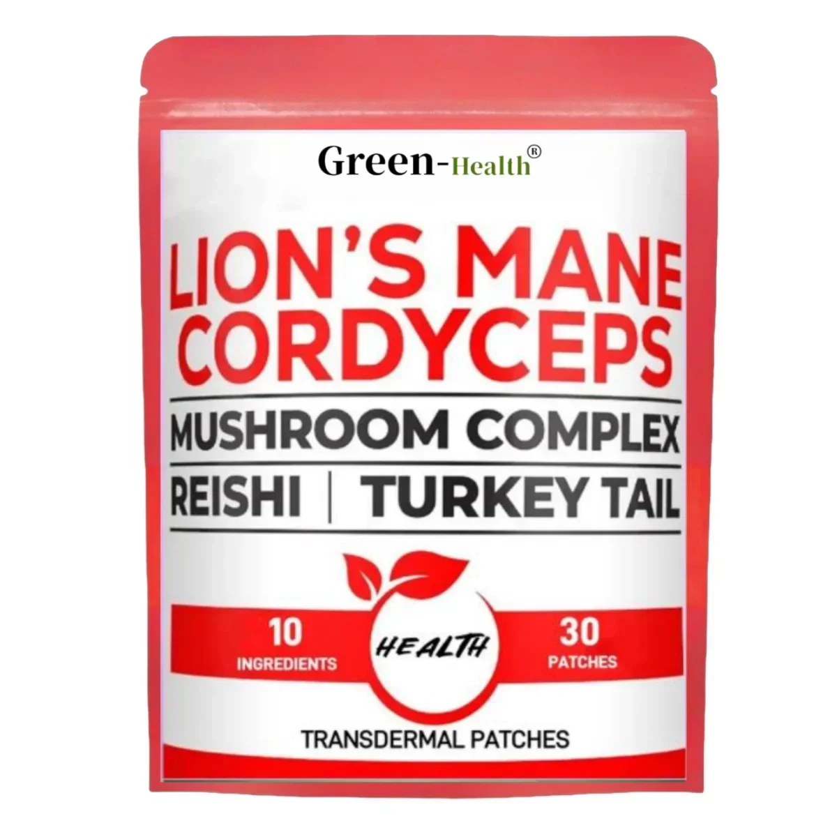 

30 патчей 10 в 1 10 в 1 Cordyceps Mushroom Transdermal Patches — смешанный с львиной гривой, турецким хвостом Гриб Рейши Гриб