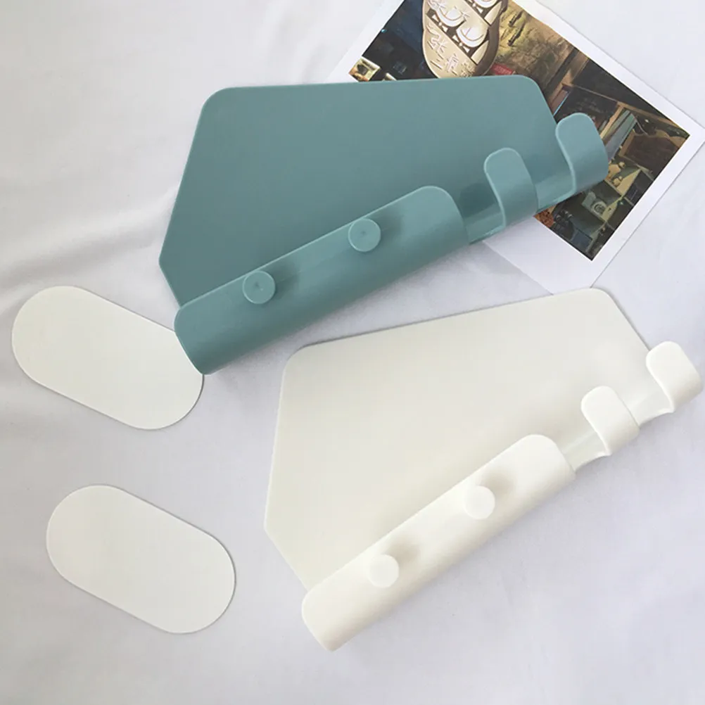 2Pcs Wall Phone Holder Sticky Mount Charging Stand for Smartphone Tablet Bathroom Bedroom Office Non-Slip Traceless Adhesive