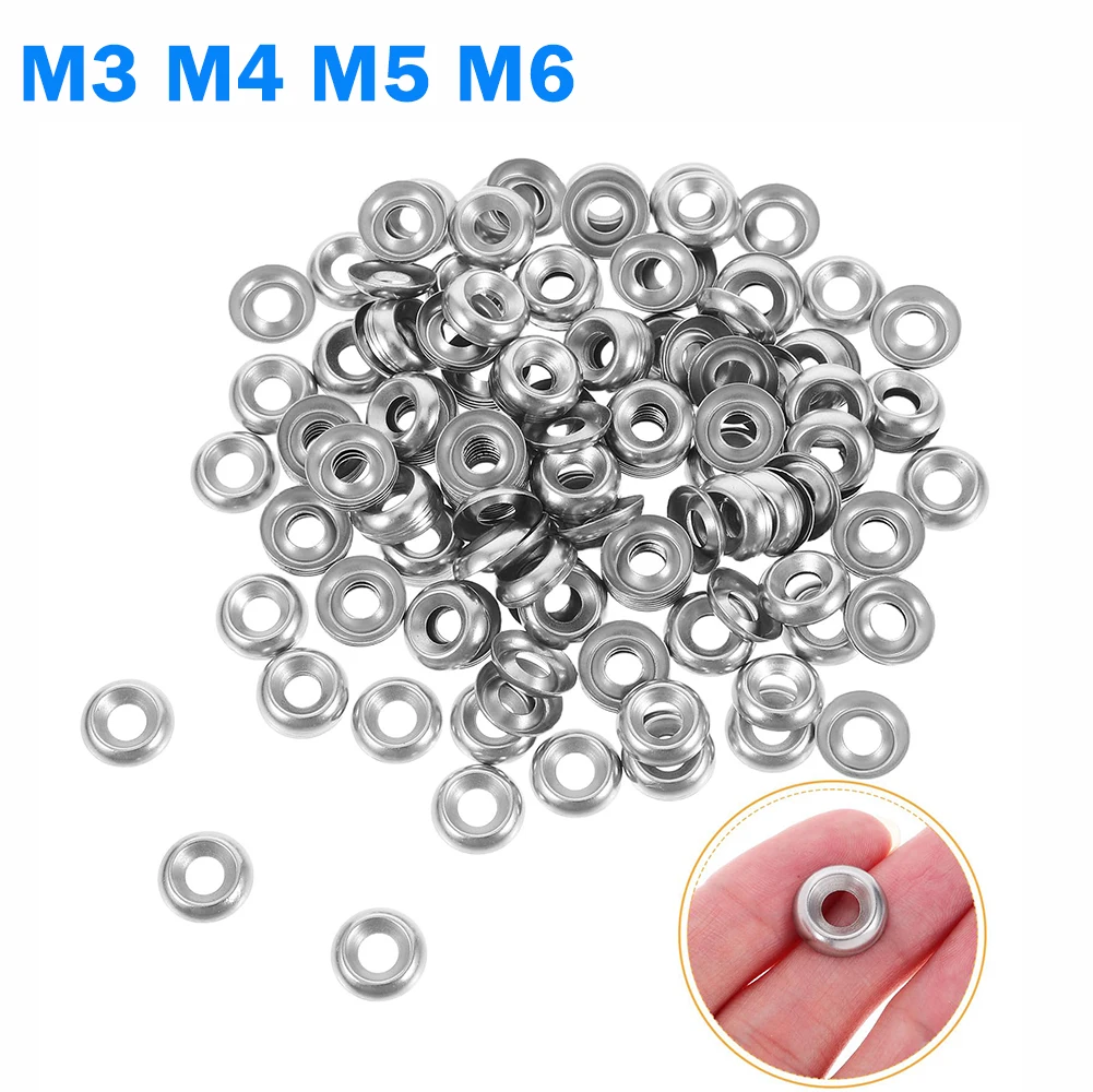 304 A2 Edelstahl Konische Unterlegscheibe M3 M4 M5 M6 Hohlkegel Dekorative Unterlegscheibe Metall Senkkopfschraube Konkav-Konvex-Dichtung