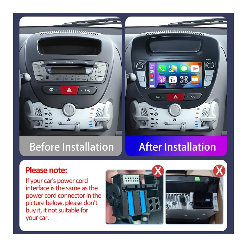 Car Radio Android for Peugeot 107 2005-2014 for Citroen C1 2005-2014 7