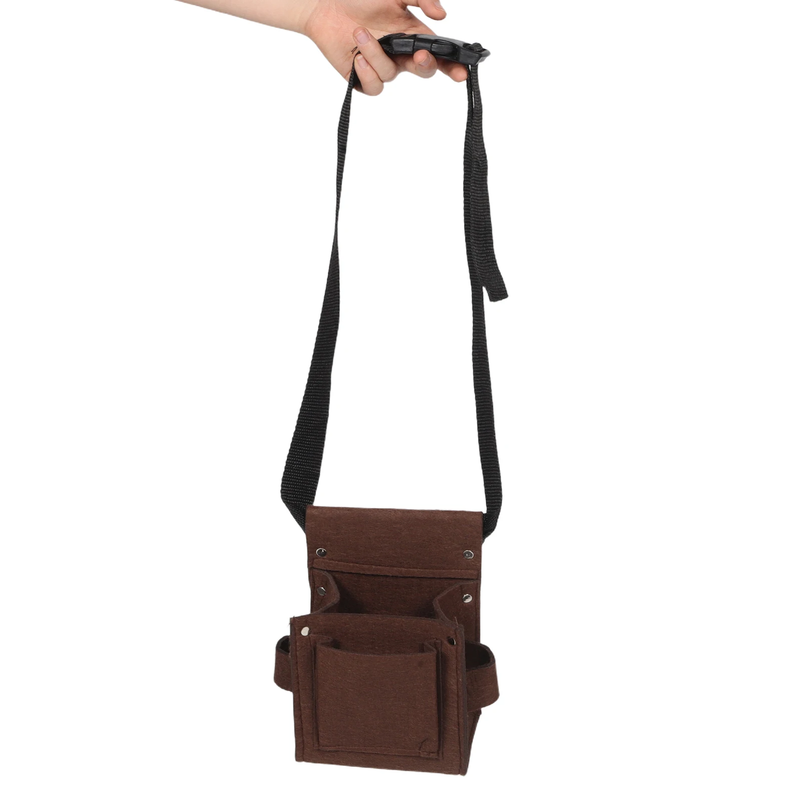 

Portable Kids Tool Kit with Belt Bag Neutral Color Resists Dirt Dual Compartment Design Ideal for Digging Construction Play