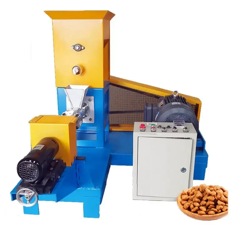 

Good Quality Single Screw Floating Fish Food Pet Cat Dog Food Extruder Machine