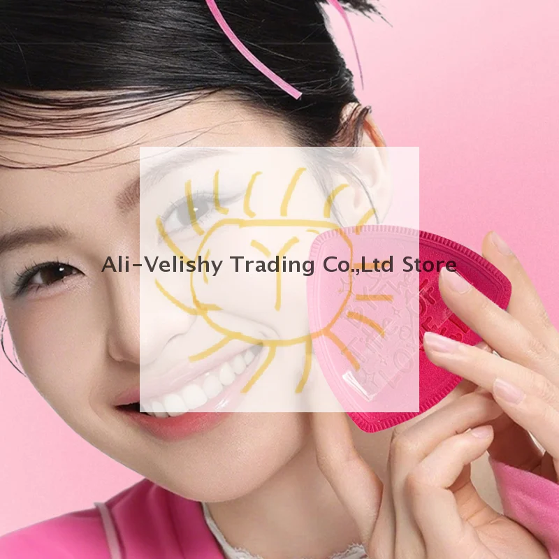 1 Stuks Poederdons Set Zachte Dikke Roze Tweeërlei Gebruik Nat & Droog Foundation Applicators Make-Up Spons Bladerdeeg Huidvriendelijke schoonheid Gereedschap