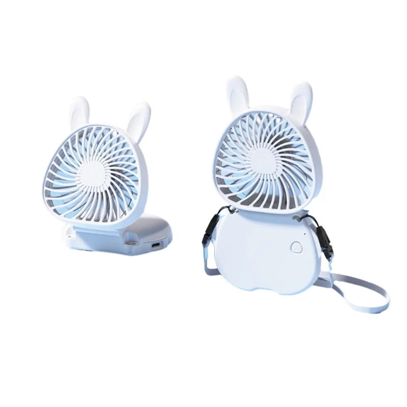 Ventilatore a collo leggero Ventilatore portatile pieghevole ricaricabile Mini ventilatore da tavolo Ventilatore portatile in
