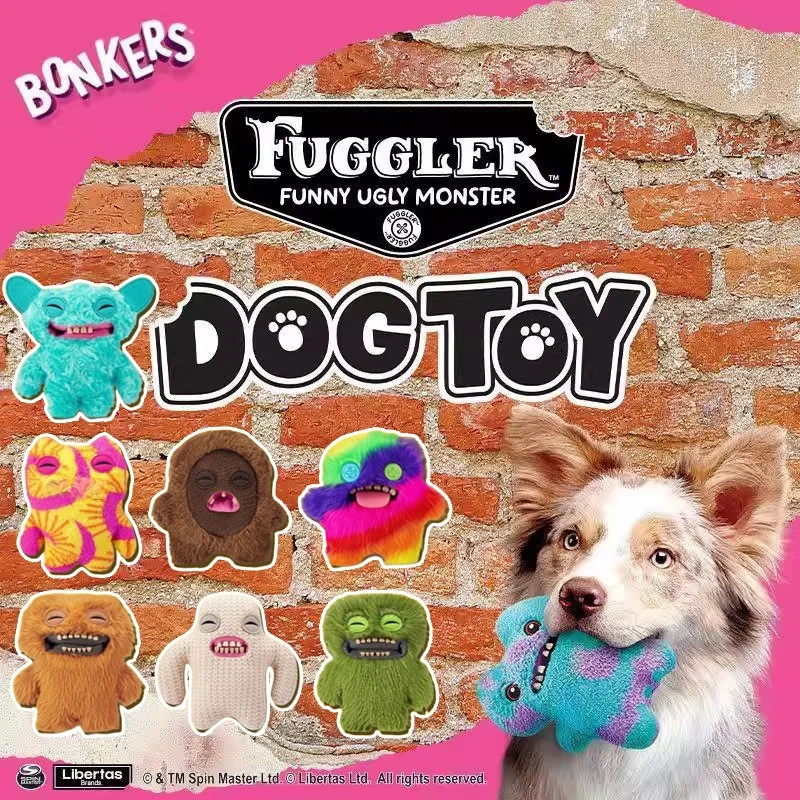 Brinquedo Interativo de Pelúcia para Cães, Boneco de Estrela Fofa com Dentes de Monstro, Boneca de Estimação com Som, Material de Tecido Macio para Adultos, Fabricado na China