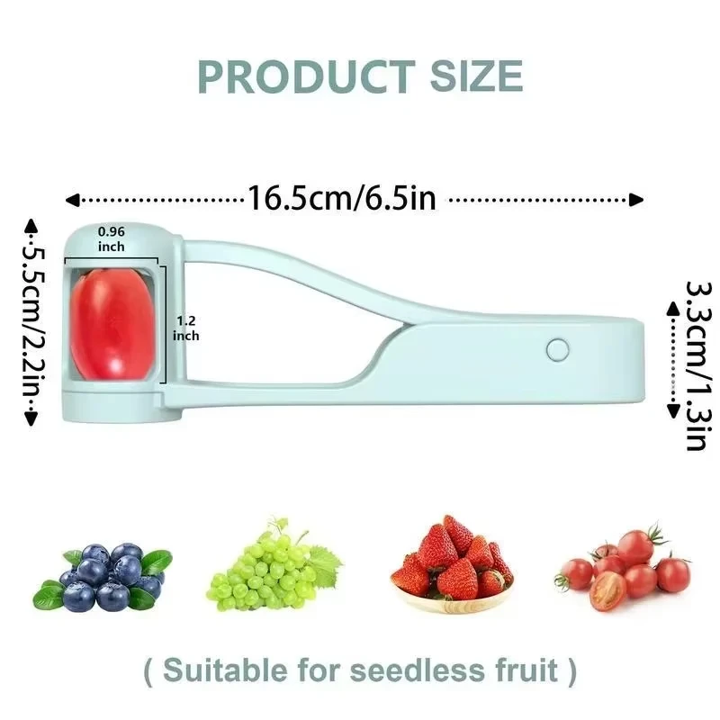 Tomato Slicer Cutter Grape Tools Cherry Fruit Salad Splitter Artifact for Toddlers Small Kitchen Accessories Cut Gadget for Baby