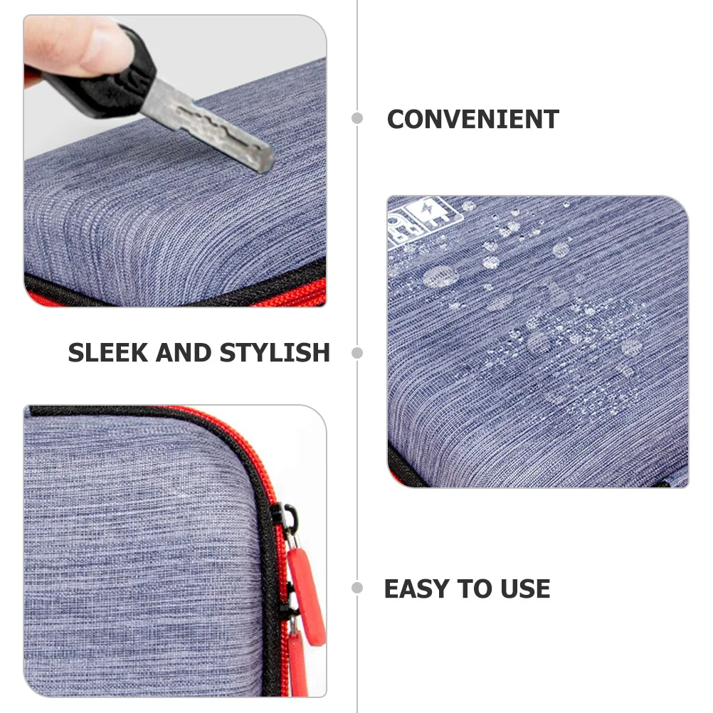

Data Cable Storage Bag Oxford Eva Waterproof Portable Travel Organizer For Digital Devices Earphones Usb Cables Hard Drive