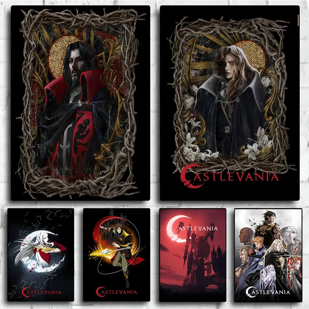 Castlevania Season 4 Poster and Print Alucard Vampire Leonore Portrait Canvas Painting Wall Art Picture For Room Home Decor Gift