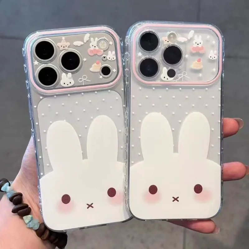 Cartoon Kawaii New Applicable To Apple18 Phone Case All-inclusive Ultra-thin Heat Dissipation Cute and Beautiful Pattern Miffy