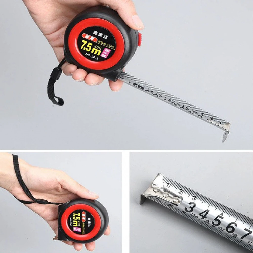 

3M/5M/7.5M/10M Self-locking Wear-resistant High-precision Measuring Steel Tape Measuring Tool Ruler Sainless Steel Tape Measure