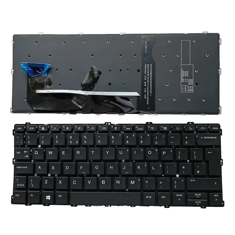 UK Keyboard for HP EliteBook x360 1030 G2 G3 HSN-Q10C Q20C I04C