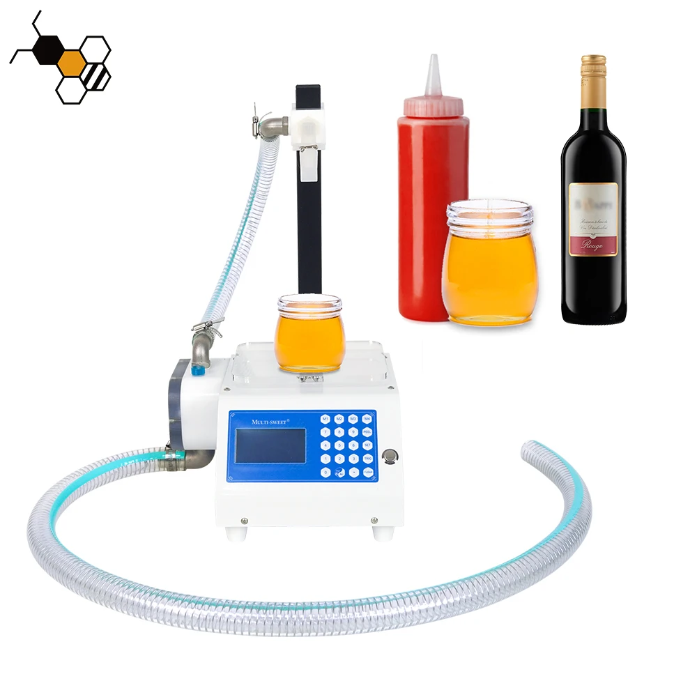 Honey and beverage filling machine semi-automatic high-precision, suitable for honey shampoo and oil products