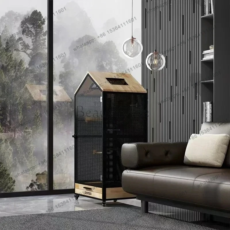 Luxury Large Villa Bird Cages Budgie Canary Outdoors Breeding Bird Cages Park Decoration Gabbia Per Uccelli Pet Products WZ50BC