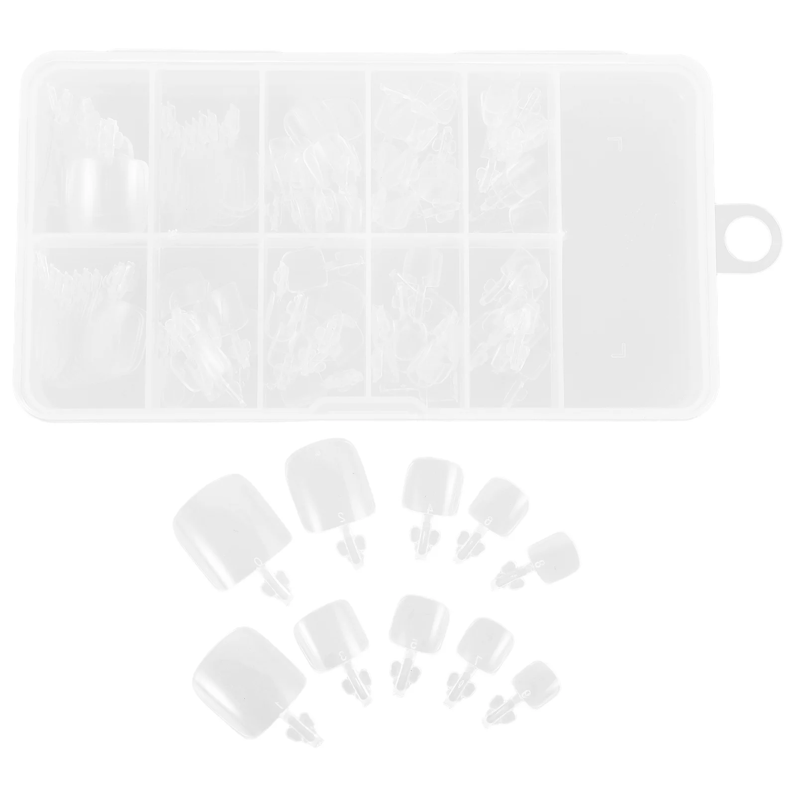 

100Pcs Toenail Tips Full Cover Transparent Nail Extensions Easy Apply Toe Nail Art for Daily Use Toenail Tips Nails for Toes