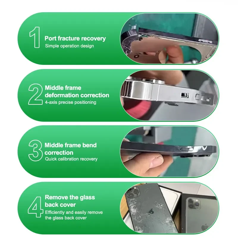 RELIFE RL-601P Multifunctional Center Frame Corrector Port Fracture Recovery Supports Various Phone Models, Repair Tools