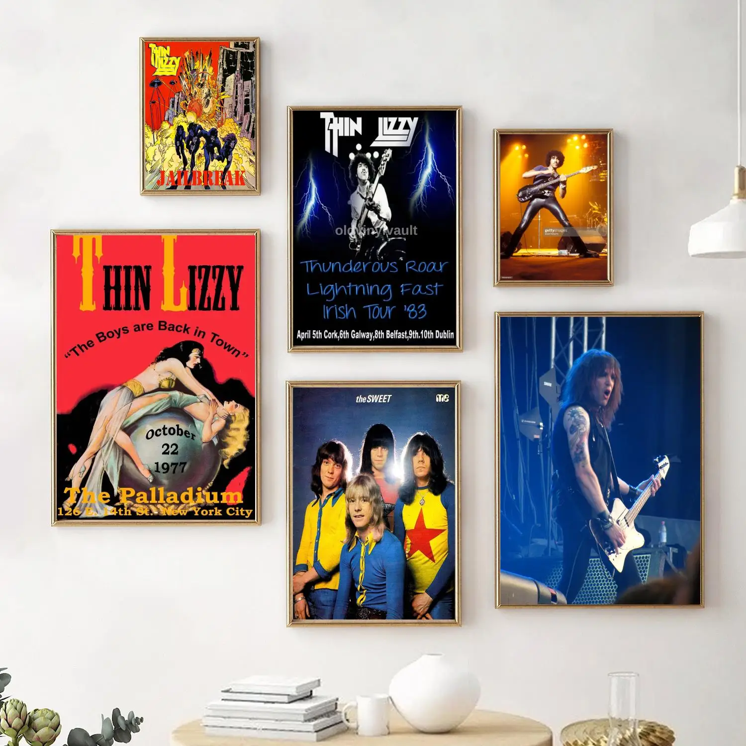 Thin Lizzy Poster Decorative Painting Canvas Poster Wall Art Living Room Posters Bedroom Painting