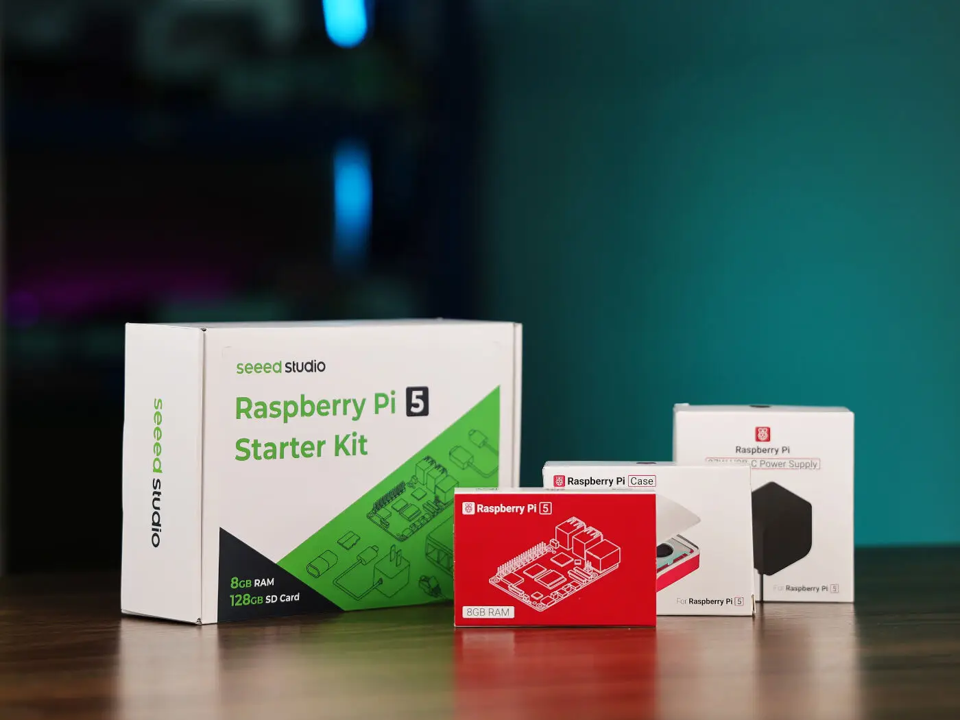 Raspberry Pi 5 16GB/8GB/4GB Starter Kit with Case & Fan