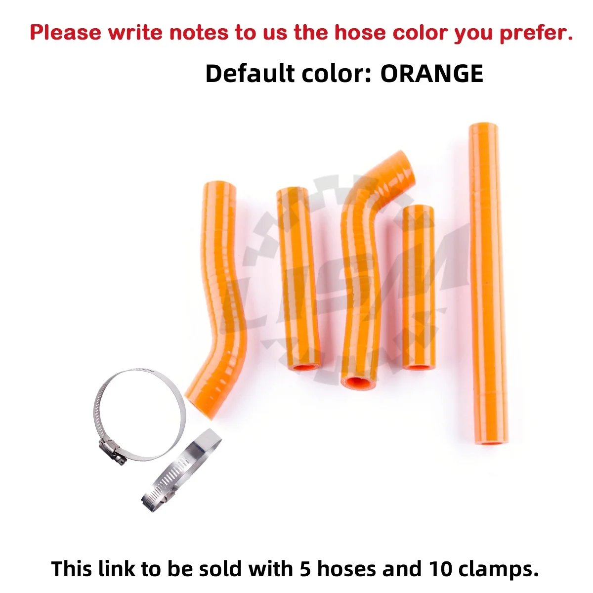 

5PCS 3PLY For KTM 250 EXC-F / XC-F 2006 2007 Silicone Radiator Hose Kit Pipe Tube Motorcycle Replacement Parts