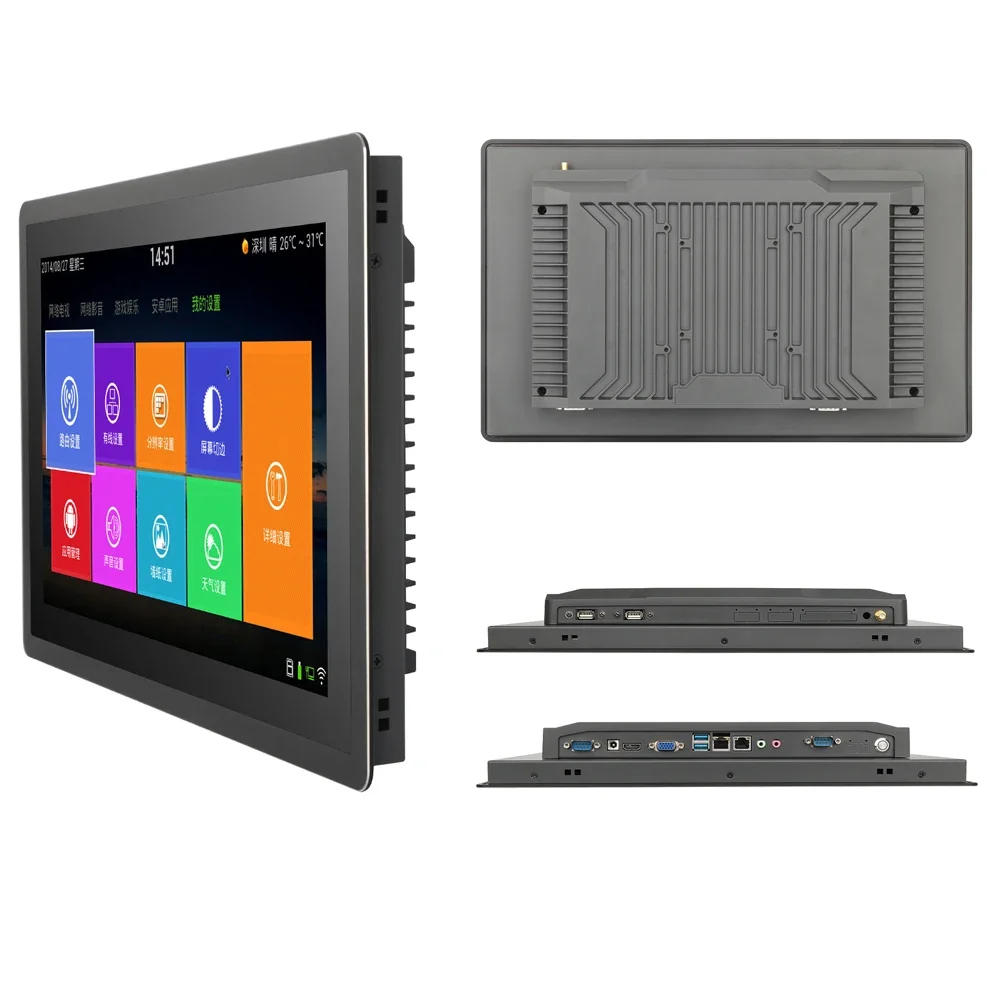 

21.5 inch Touch screen all in one PC True flat Embedded wall mounted Industrial Computer Touch screen all in one PC