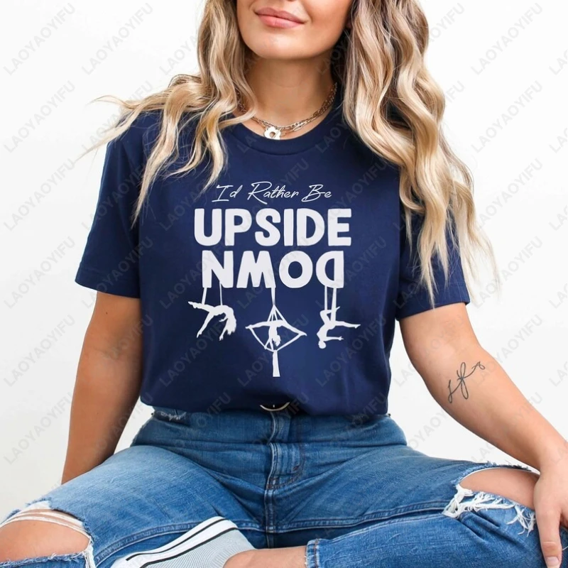 Aerial Silks Hoop Aerialist Dancer Tees Yoga Trapeze Arts Circus Gifts Tops Men Women Cotton Funny Regular Short Sleeve Tshirt