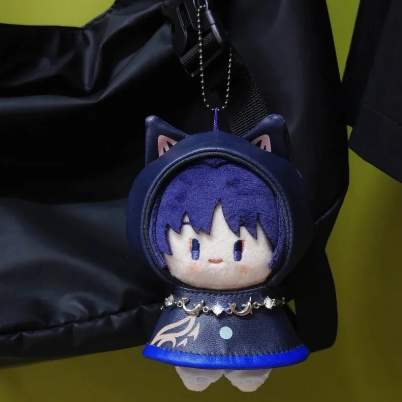 Genshin Impact Offizieller Spaß im Regen Serie Plüschanhänger Peripherie Xiao Furina Wanderer Niedlicher Schlüsselanhänger Ornament Spielzeug Geschenk