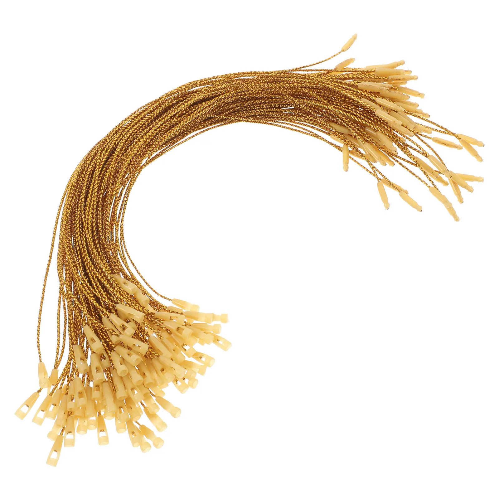 

100Pcs Christmas Ball Hanging Ropes Precut Snap Locking Strings Ornament Hooks Tree Lanyard Xmas Decoration Tree Lanyard String