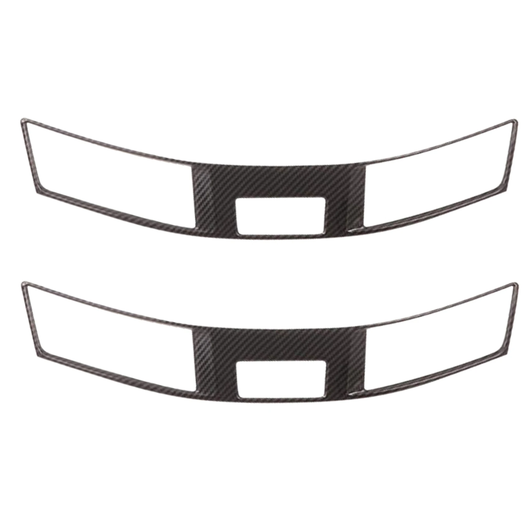 Exquisite 2X For Nissan Navara NP300 2016-2019 Car Central Control Air Conditioning Outlet Vent Frame Cover Trim Sticker