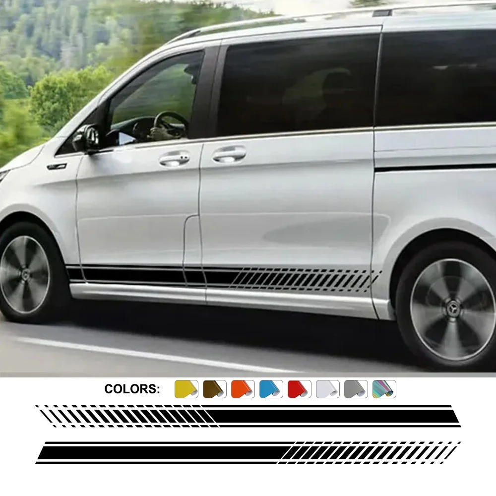 2PCS Car Stickers For Mercedes Benz Vito V Class Viano W447 V260 W639 W638 Marco Polo Camper Van Tuning Accessories Vinyl Decals