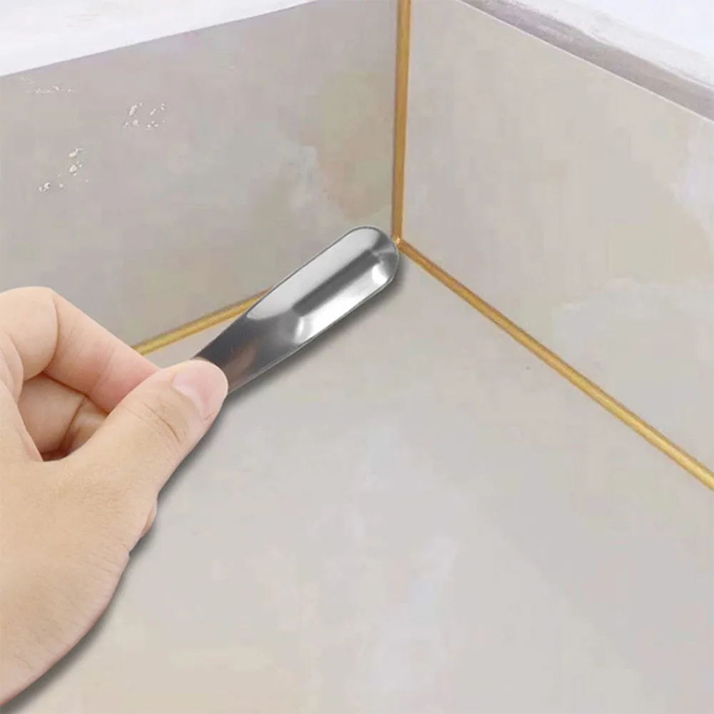 Fill The Tile Joint Tile Sewing Tool 5 Pcs Set Silver Stainless Steel Suitable For Tile Grout Tile Grout Repair