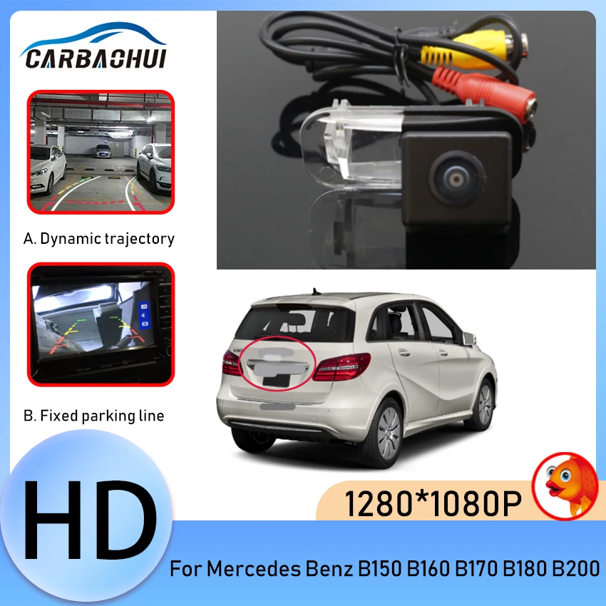 

Back up Rear View camera license plate camera parking Assist High quality RCA For Mercedes Benz B150 B160 B170 B180 B200