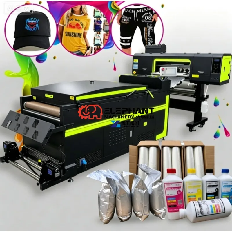 Hot Sale Fast Shipping DTF Printer Any Fabric Printing A3 Dtf Printer T Shirt Printing Machine 30cm Shaker Powder Machine