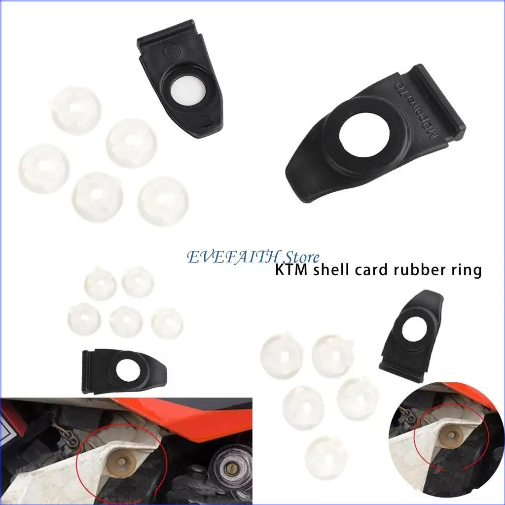 124B Rubber Clasps Buckle Fastener&Seal Washer Combination For Motorcycle Air Filter Support Accessories For Bikers
