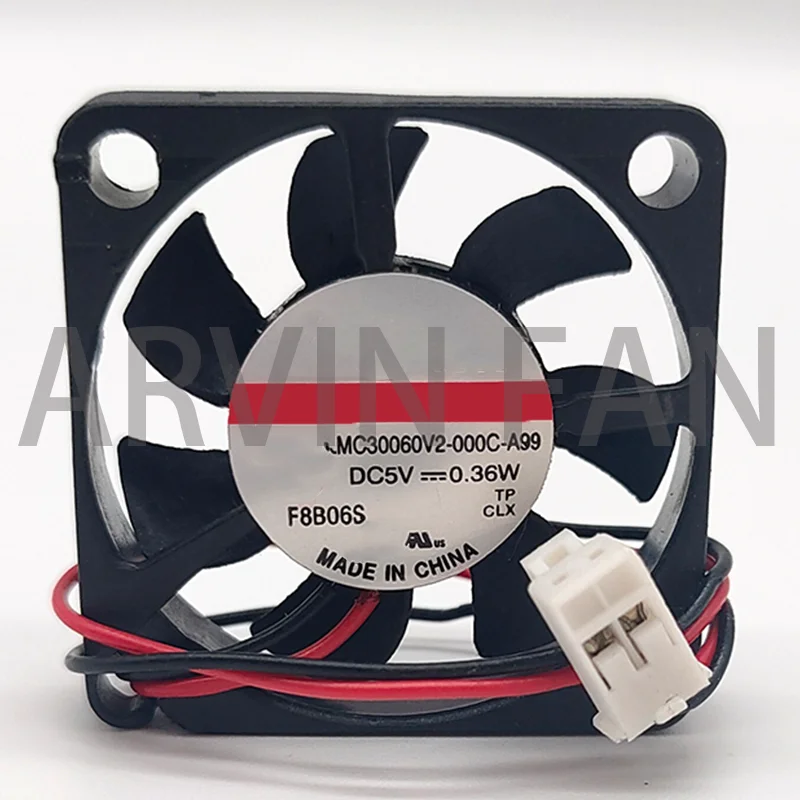 Mini Ventilador Pequeno Magro Mute, 30mm, 5V, 30X30X6mm, 0.36W, MC30060V2-000C-A99, 3006, Novo