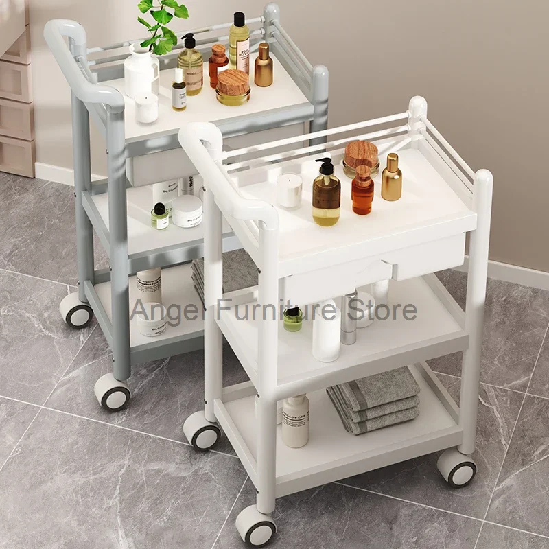 

Cosmetic Rolling Beauty Salon Trolley Manicure Tattoo Lash Tea Salon Trolley Spa Pedicure Carrito Auxiliar Salon Furniture WKST