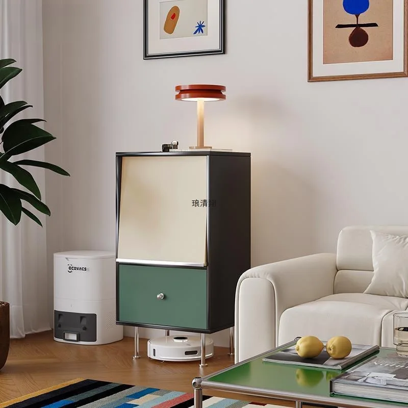 

Customizable Medieval Bauhaus Bucket Cabinet Simple Living Room Locker Creative Entrance Cabinet Storage Cabinet Sofa