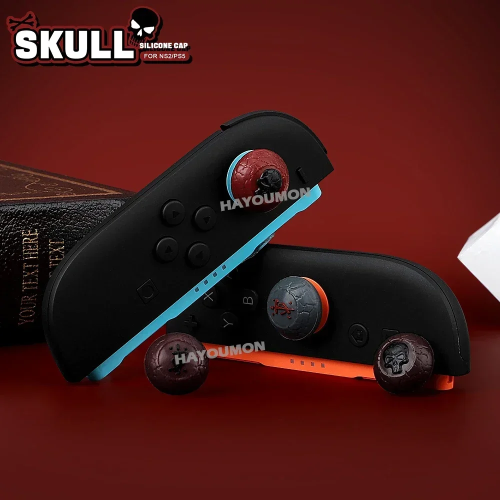 4PCS/Set Anti-Slip Joystick Cap Cover Compatible For Switch 2 Silicone Thumb Grip Cap for Switch 2 Joypad Controller Accessories