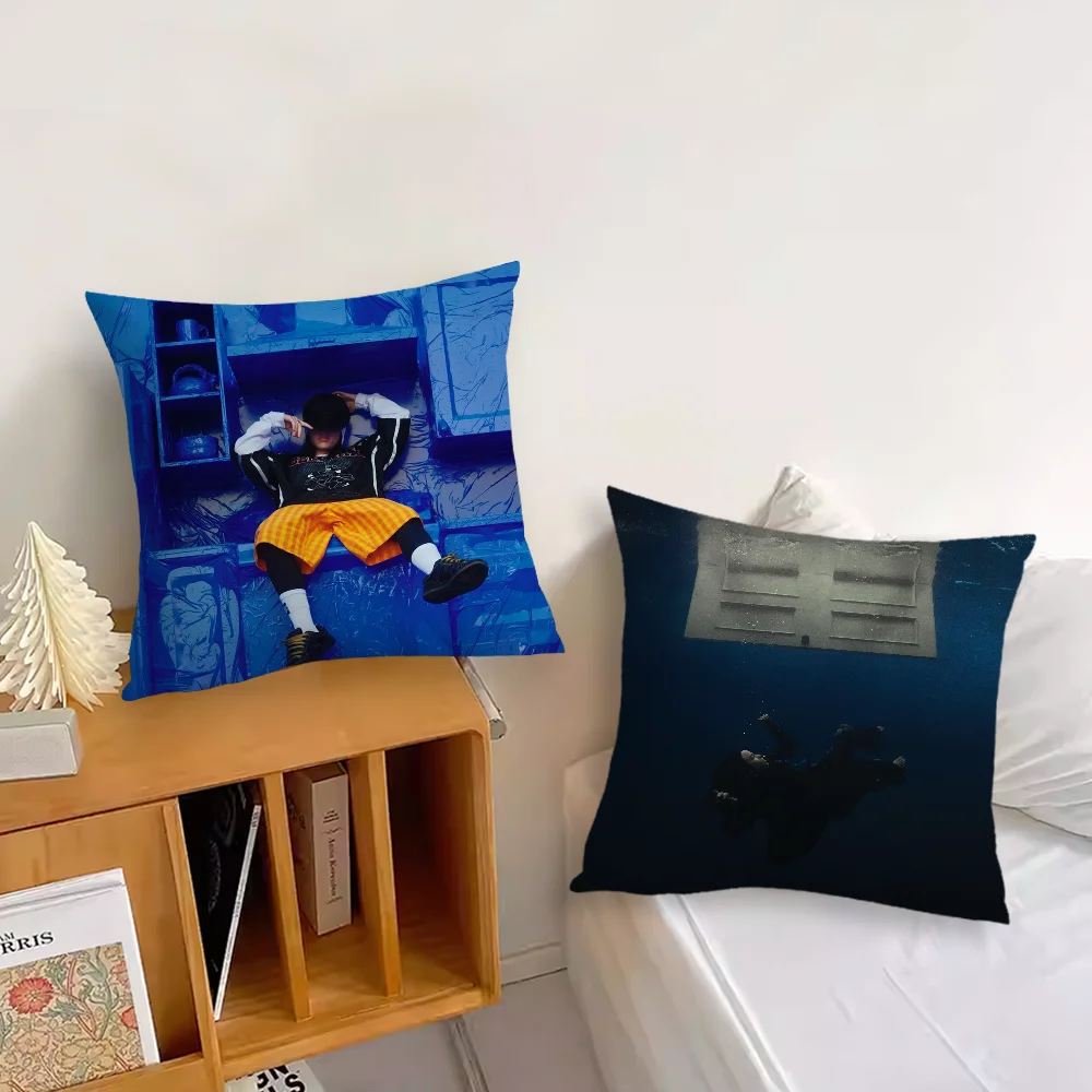 Singer B-Billies E-Eilish-ES Music cushion cover Pillow Cover Decoration Room Home Sofa living Office Car Nordic Simplicity