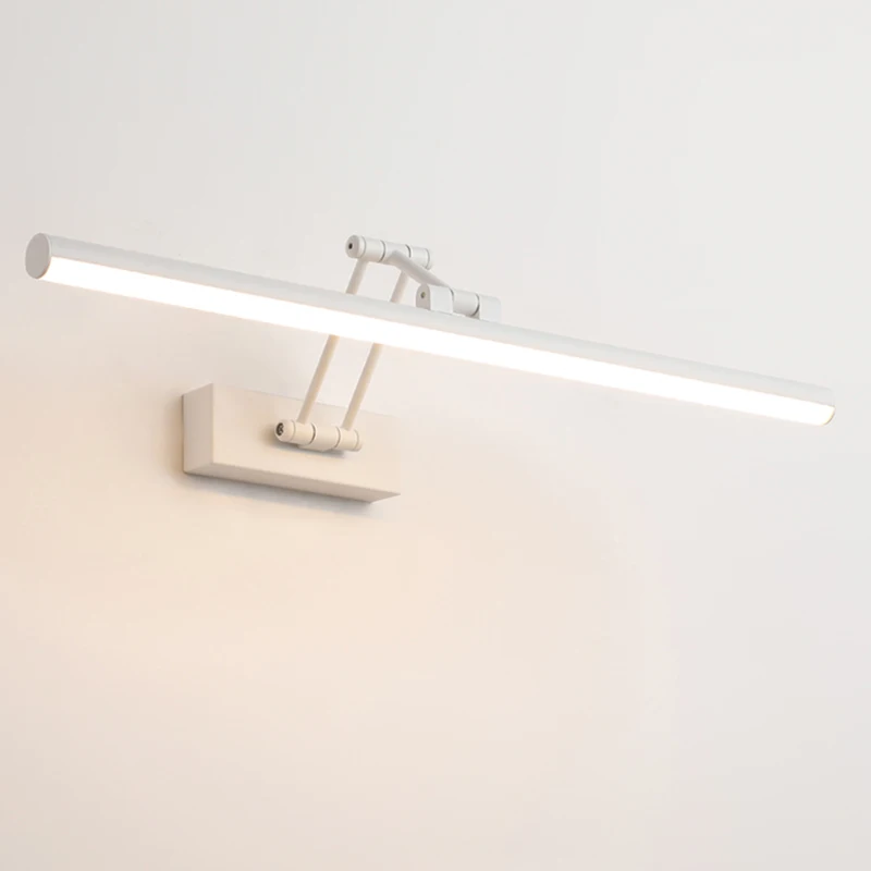 

Mirror Front Light Hole Free Foldable Bathroom Wall Light Cross-Border Small Volume Nordic Minimalist Led Mirror Cabinet Light