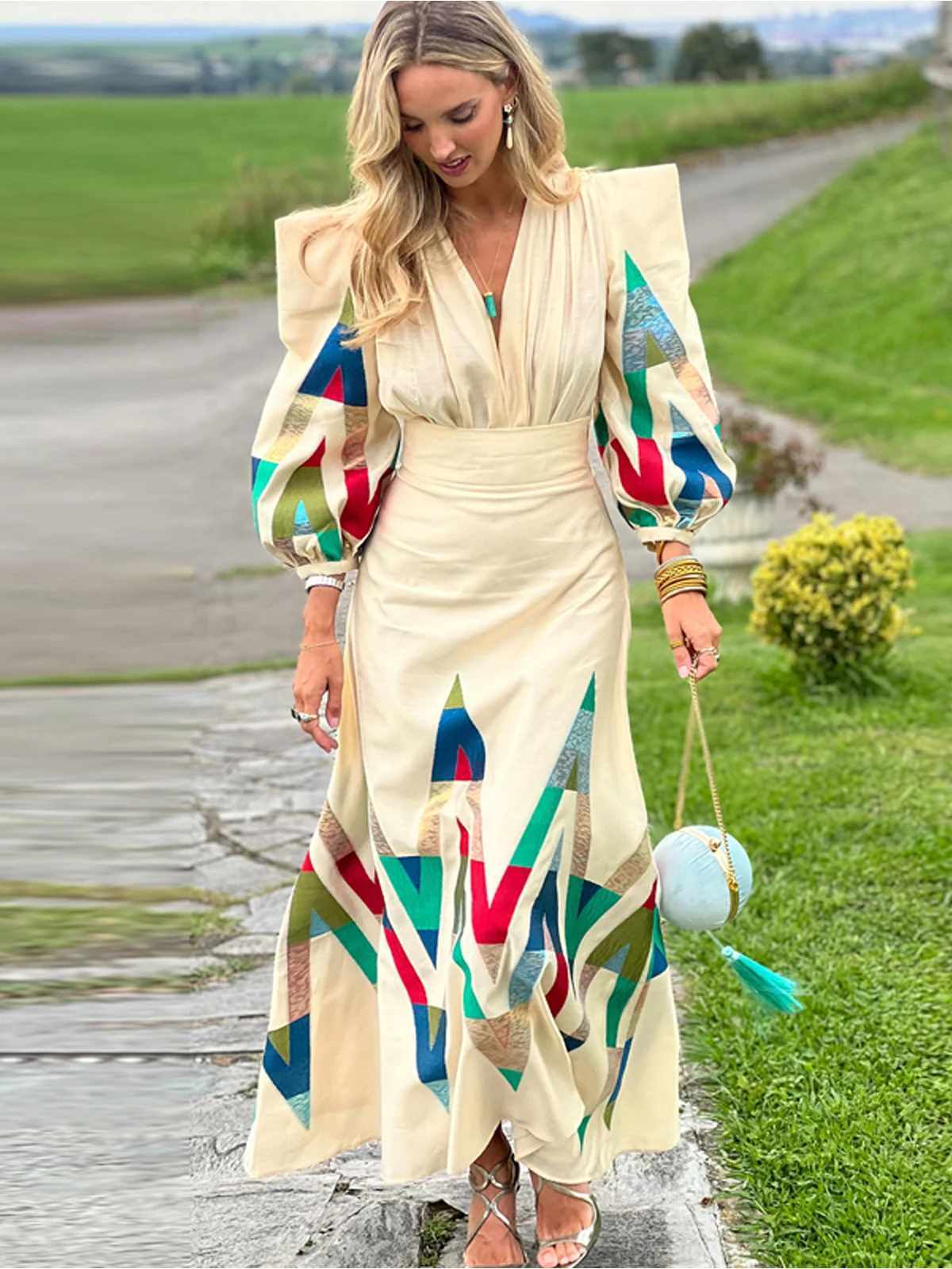 

Faionable Long Sve Print Top And Dr Two Piece Set Women's Commute Skirt Suit Spring Summer New Sle Ele Lady Outfit