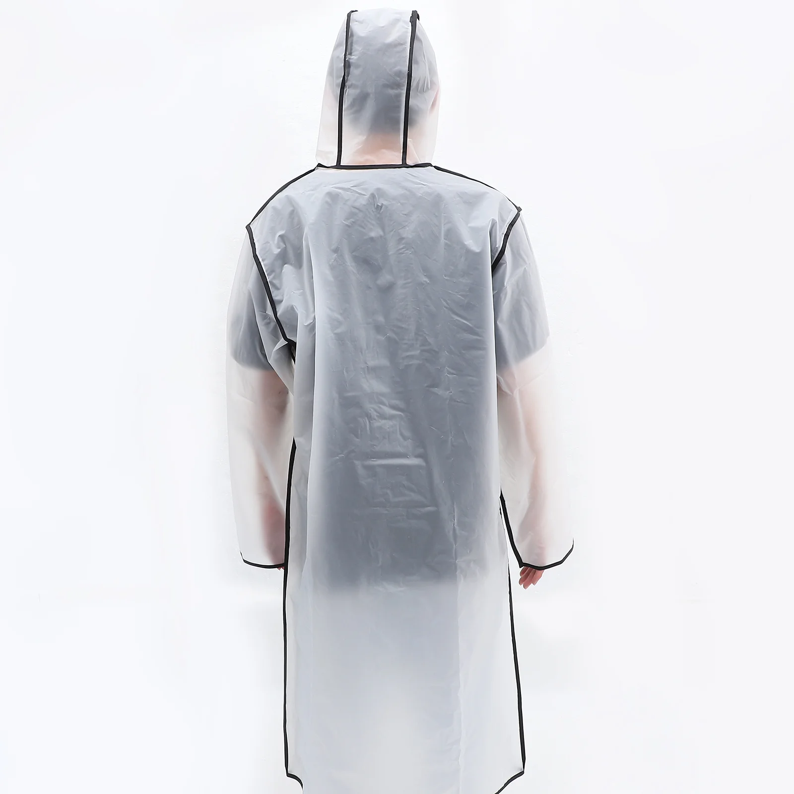 

Rain Raincoat Light Mid-long Rainwear Lightweight Black Slicker