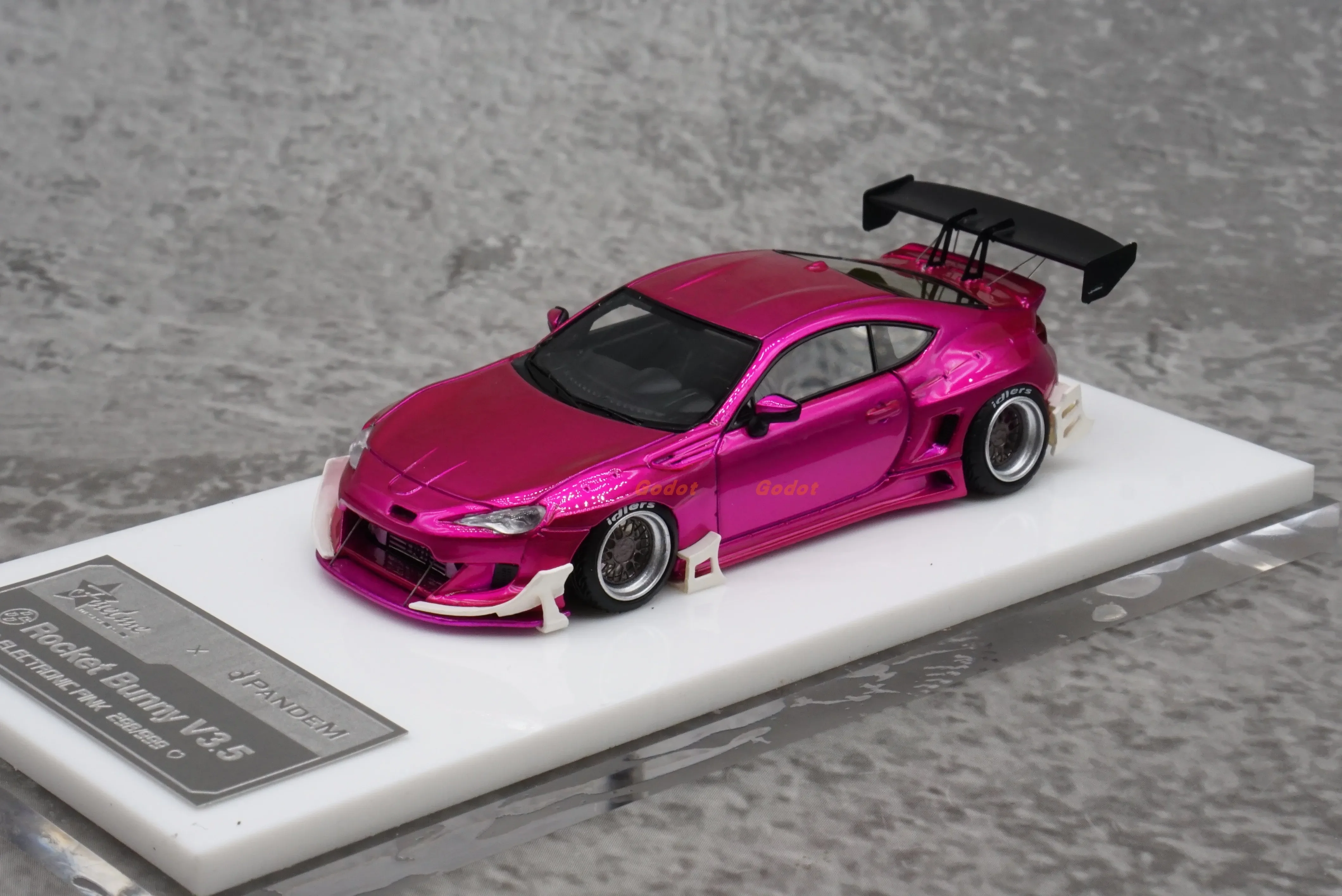 1:64 PANDEM Toyota Rocket Rabbit modified GT86 resin miniature simulation car model, adult decoration, boy toy, children's gift