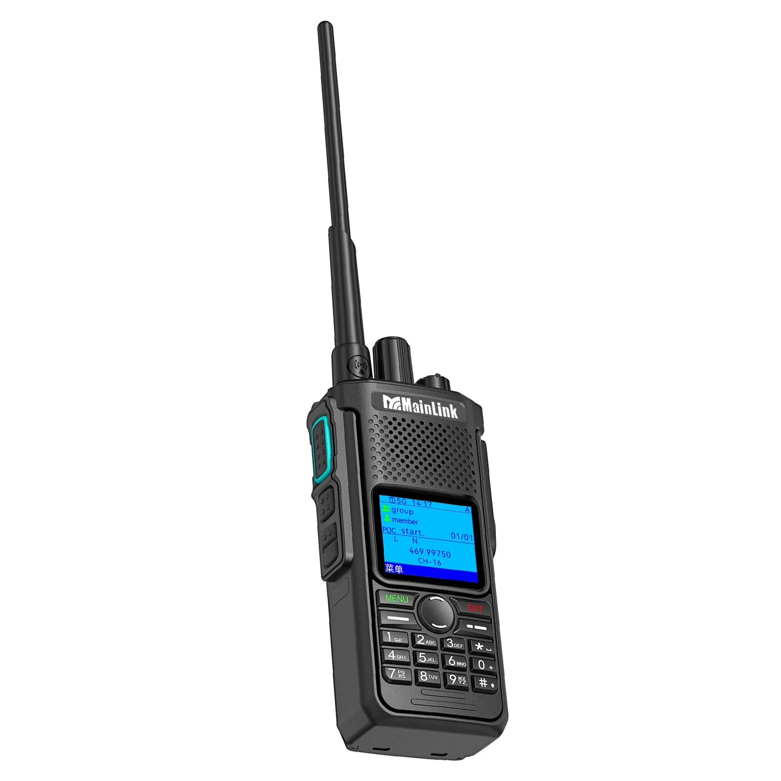 DMR Analog 4G Dual Mode POC IP68 Walkie Talkie LTE-FDD UHF 400-480MHz 2500mAh Two Way Radio GPS Optional Group Call 128CH Radio view 3