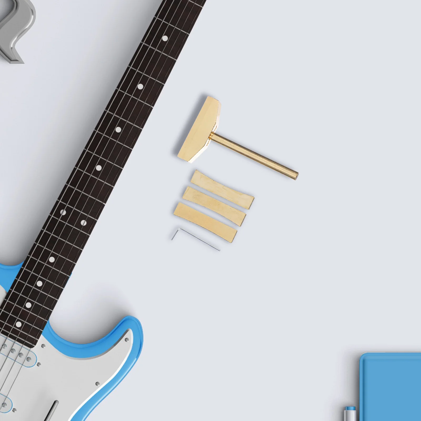 

1Set Guitar Fret Install Tool Premium Alloy Fret Press Caul Insert Wrench Multipurpose Guitar Repair Supplies Luthier Tools