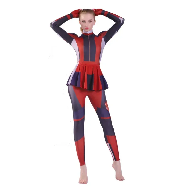 Kodiak adultos niños descendientes 3 Mal Evie Cosplay LICRA Zentai mono monos fiesta traje de Halloween Wom 2025 nuevo