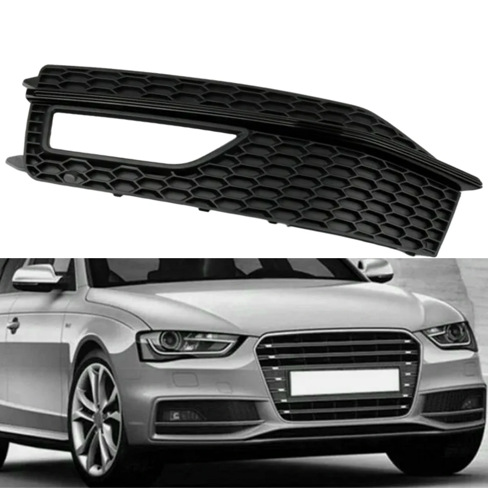 For Audi A4 S-line S4 2013 2014 2015 Car Front Bumper Fog Light Grille Fog Lamp Grille Cover 8K0807681 8K0807682 Left/Right